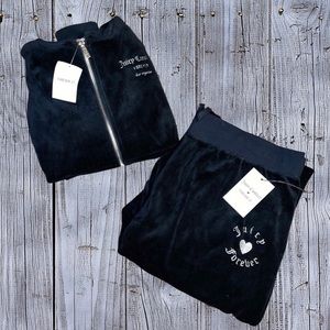 Black Juicy Couture x Forever 21 Jacket & Sweat Pants Set